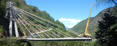 VALGEROLA: apre il Ponte Strallato in Val di Pai
