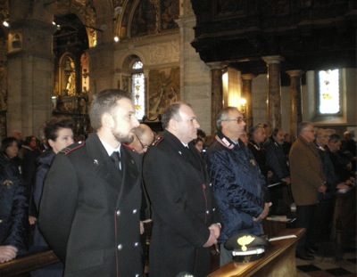 Associazione Carabinieri: messa nella Basilica di Madonna 