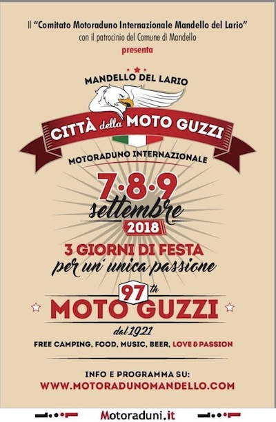 A MANDELLO del LARIO Motoraduno Internazionale Moto Guzzi